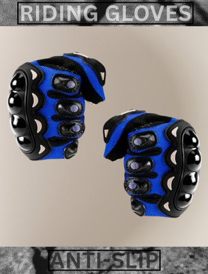 L K Trd L.K Full Finger Motorcycle Riding Gloves (1 pair) – Blue Gloves Riding Gloves(Blue Gloves)