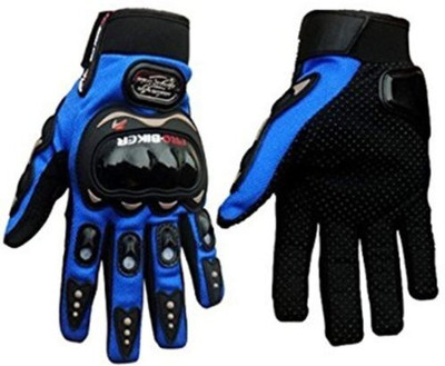 meenu arts Premium Pro Biker Riding Gloves_248 Driving Gloves(Blue)