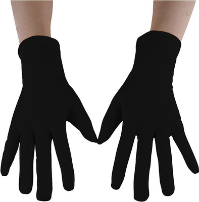 Okara Gloves | Cotton Summer Gloves | Protection From Sun Burns Driving Gloves(Black)