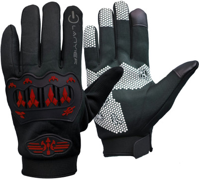 DreamPalace India Riding Winter Hard Knuckle Gloves Riding Gloves(Red)