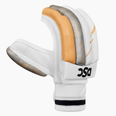 DSC Atmos RH Batting Gloves, Men- RH (Orange) Batting Gloves(Orange/Grey/White)