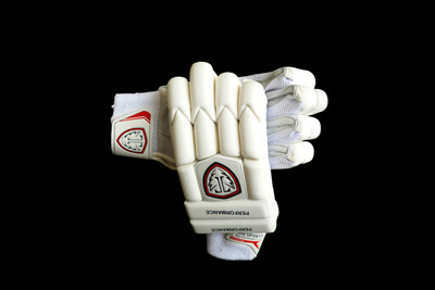 time sports Cut Finger Batting Gloves(White)