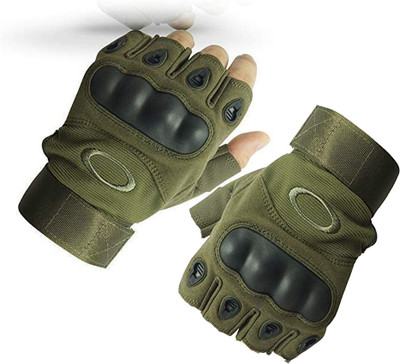 aksmit Tectical Gloves Riding Gloves Half Army Green_747 Riding Gloves(Army Green)