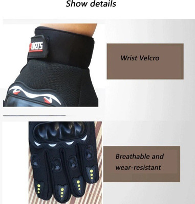 VOYARGE Motorcycle Cycling Bicycle Offroad Full Finger Gloves-X26 Riding Gloves(Black)