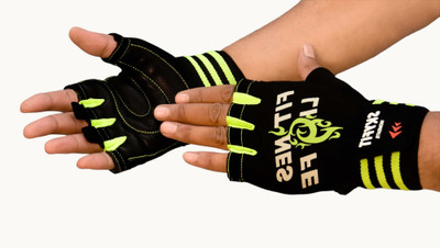 VELLY FIVE Black & Green Sport Gloves For Men & Women(G-V-134 ) Riding Gloves(Black, Green)