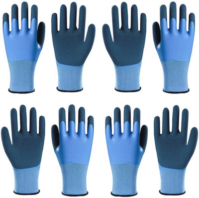 Masox Store Nylon Safety Hand Gloves, Anti-Cut, Cut Resistant Industrial Domestic Gloves K1 Climbing Gloves(Sky Blue)
