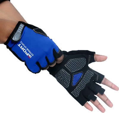 zaysoo Half finger Knuckle Riding Gloves(Blue)
