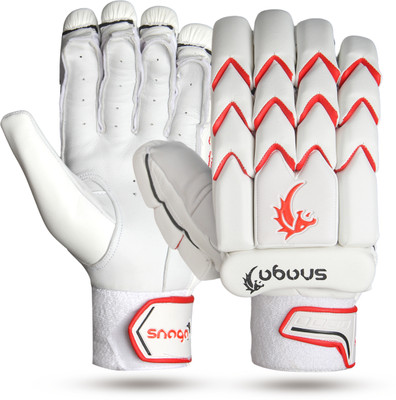 Snaga Legend Professional Cricket Batting Gloves For Right Hand Batsman Small Boys Batting Gloves(White)
