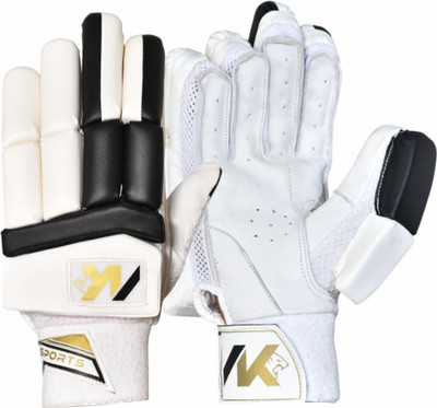 NKSPORTSMRT TEST SPORTS EDITION Batting Gloves(White, Black)