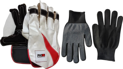 Garg Enterprises Inner Set Black Wicket Keeping Gloves(Black)