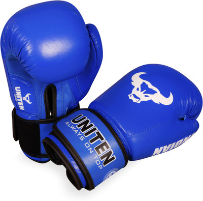 UNITEN Boxing Gloves, Indian Amateur Contest Boxing Gloves(Blue)