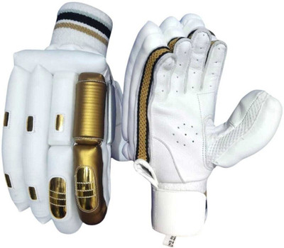 Rovers Pro Series 2.0 Youth Cricket Batting Gloves for Right Hnad | High-Performance Batting Gloves(White & Golden)