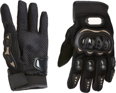 Creekmom Full Fingers Hard Knuckled Protection & Breathable Bike Riding Gloves for Riders Riding Gloves(Black)