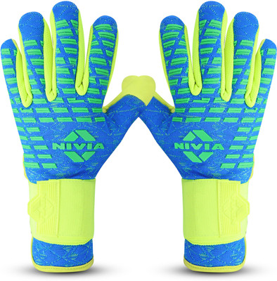 NIVIA Goalkeeping Gloves(Sky Blue, Green)