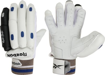 REEBOK Master Blaster (Sausage Shaped) Adult RH Batting Gloves(White/Black)