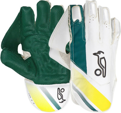 KOOKABURRA PRO 2.0 Men's (Age 17+) Wicket Keeping Gloves(Green, Gold)