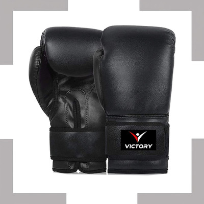 VICTORY Boxing Gloves , Bouncer Boxing Gloves, Boxing Gloves For Men, Women Boxing Gloves(Black)