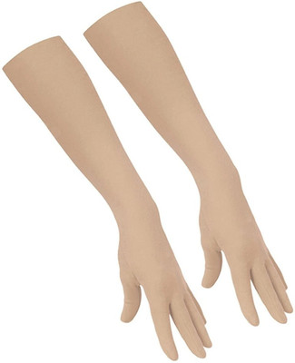 HOUSE OF COMMON Beige Driving Gloves Cotton And nylon Free Size Gloves Driving Gloves(Beige)