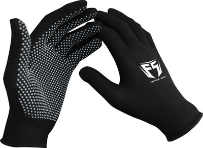 Fervor Spel PVC Dotted (Anti Slip) Gloves Batting Gloves(Black)