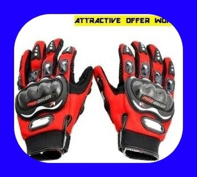 meenu arts New Premium Pro Biker Riding Gloves_567 Driving Gloves(Red)