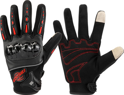 bsddp microfiber RED TOUCH SCREEN GOLVES Riding Gloves(Red)