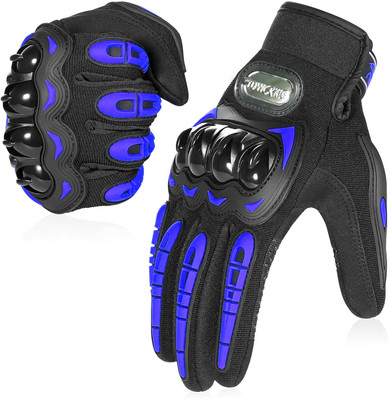 uRock Motorcycle Gloves for Men and Women, Full Finger Touchscreen Motorbike Gloves Riding Gloves(Blue)