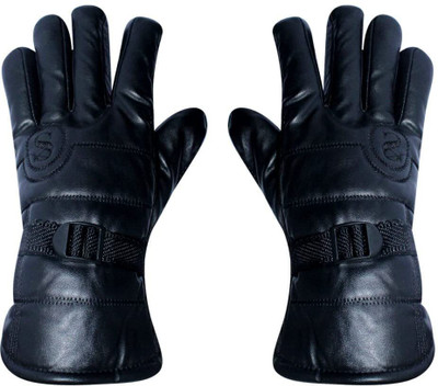 valdez leather black gloves(FKSL001 Driving Gloves(Black)