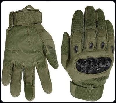 JAI SHRI Full Finger Winter Biker Gloves for Bike Riding, Motor Bike Men_ Driving Gloves(Green)