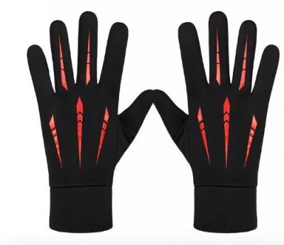 GymWar Driving, Riding Biker Running Cycling Winter Gloves for Men Women Boys Girls Driving Gloves(Red)