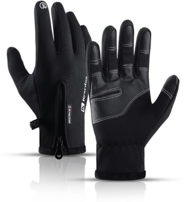 gustave Winter Gloves For Men,Riding Gloves Finger Gloves,Gloves for Men Winter Warm Riding Gloves(Black)