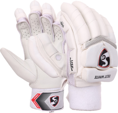 SG Batting Gloves Test White (Adult) RH Batting Gloves(White)
