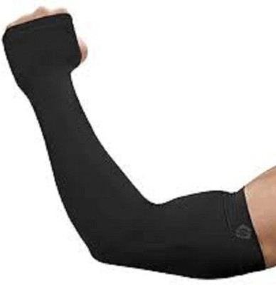 NJ FITTO Sun UV Protection Arm Sleeves for Men Women Cycling Gloves Cycling Gloves(Black)