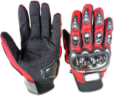 meenu arts Premium Pro Biker Riding Gloves_540 Riding Gloves(Red)
