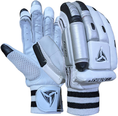 Neo Strike Pro 850 Batting Gloves(White, Black, Silver)