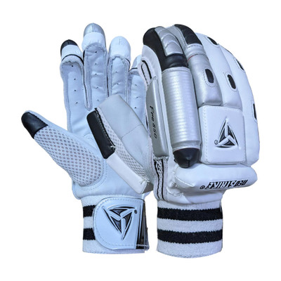 Neo Strike Pro 850 Batting Gloves(White, Black, Silver)