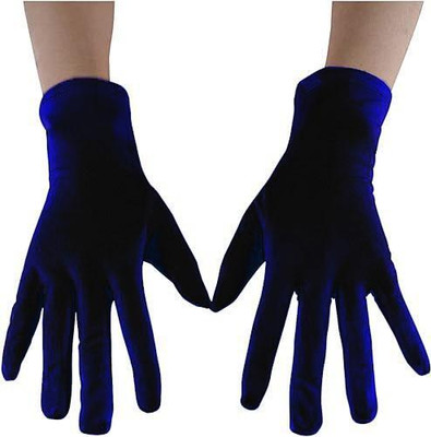 Okara Gloves | Cotton Summer Gloves | Protection From Sun Burns Driving Gloves(Blue)