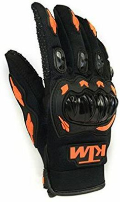 Icw KTM Biker Hand Gloves for Riding Bikes/Motorcycles/Cycles Riding Gloves(Orange)