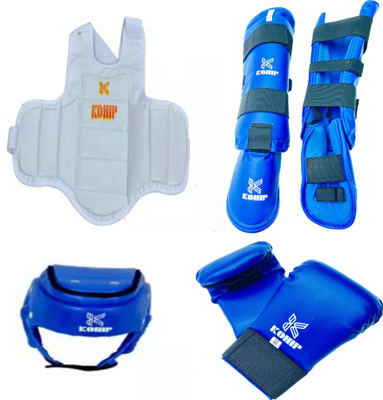 KOHIP karate Kit Blue Boxing Gloves(Blue)