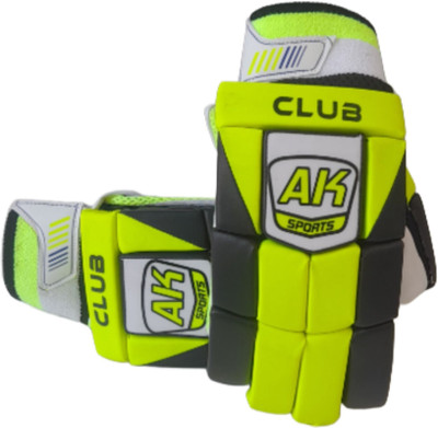 Aksports AK Batting Gloves CLUB MEN'S (RIGHT HAND BASTMAN) Batting Gloves(Green, Black)