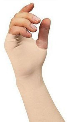 RBSOCK Nylon Arm Sleeve For Boys(Free, Beige)