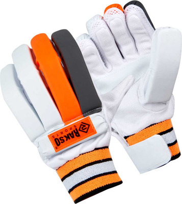 Rakso Batting Gloves Batting Gloves(WHITE ORANGE)