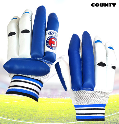 County Premium quality Batting Gloves Batting Gloves(Blue & White)