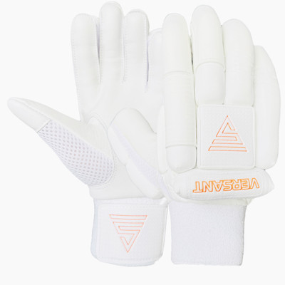 VERSANT PRO-DG Cricket Batting Gloves(WHITE-ORANGE)