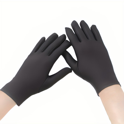 Shopeleven Premium Cotton Inner Cricket Gloves for Men, Soft & Breathable Batting Gloves(Black)