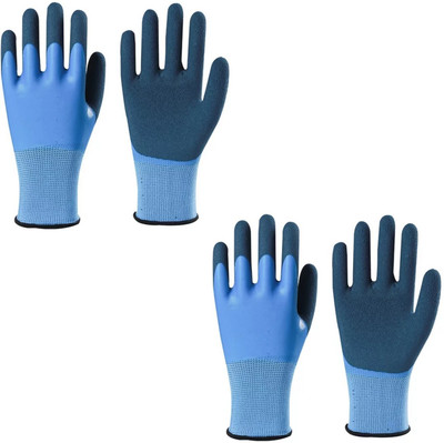 HM EVOTEK Waterproof Work Gloves Liquid Proof Double Coated Working Multi Purpose Nylon K1 Climbing Gloves(Sky Blue)