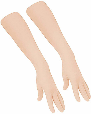 Amalya Unisex Cotton Sunlight UV and Dust Protection Full Hand Summer Arm Sleeves S3 Driving Gloves(Skin)
