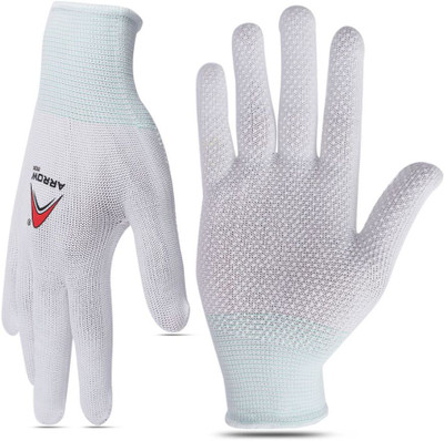 ArrowMax Batting Gloves Tennis Ball Cricket Right Left Hand Batsman Batting Gloves(White)