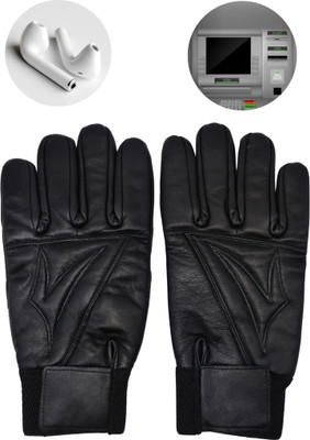 NV COLLECTION Warm Touchscreen Gloves for All Riding Gloves(Black)