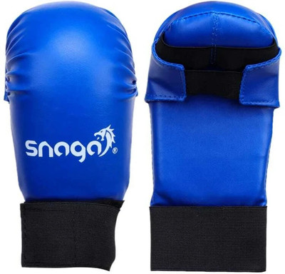 Snaga Karate Gloves Moulded For Training and Competition (7-9 YEARS OLD) Boxing Gloves(Blue)