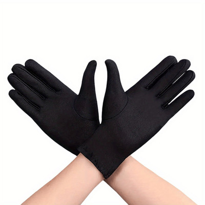 Shopeleven Cricket Inner Gloves for Batting, Soft Cotton Full Finger Batting Gloves(Black)